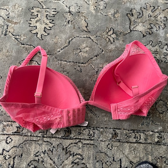 Victoria Secret Incredibles Plunge Bra Pink Size 34DDD - Picture 15 of 17